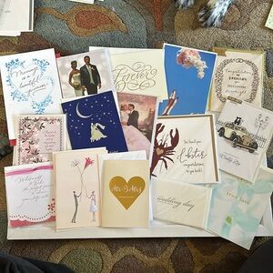 NEW Lot of 15 Wedding Themed Cards (Bundle‎ of 15 cards) Papyrus, Bug Art 🤵⛪👰